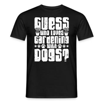 Gartenarbeit Hundehalter Hunde Geschenk - Männer T-Shirt - Schwarz - Vorne - AI Model Male 178 light (178cm)