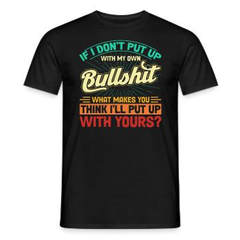 Irony Black Humor Sarcastic Gift - Men's T-Shirt - black - Front - AI Model Male 178 light (178cm)