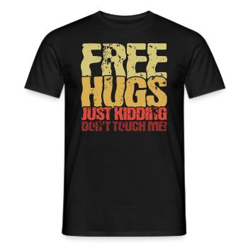 Irony Sarcastic Black Humor Gift - Men's T-Shirt - black - Front - AI Model Male 178 light (178cm)
