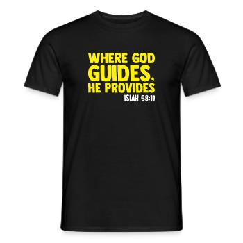 Christianisme Chrétiens Foi Églises Christ Bible - T-shirt homme - noir - Devant - AI Model Male 178 light (178cm)
