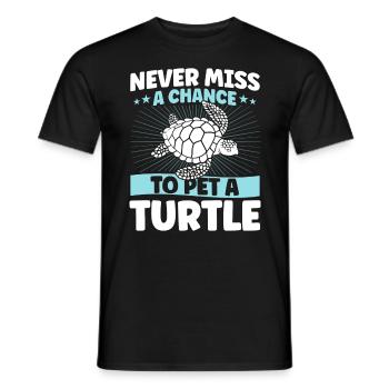 Sea turtle Sea turtles Turtles - Men's T-Shirt - black - Front - AI Model Male 178 light (178cm)
