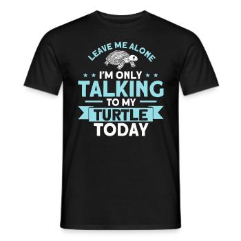 Sea turtle Turtle turtles Liebhab - Men's T-Shirt - black - Front - AI Model Male 178 light (178cm)