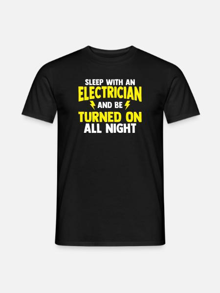 Elektroniker Elektriker Elektrotechniker - Männer T-Shirt - Schwarz