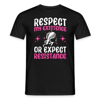 Women's rights Empowerment Feminist - Men's T-Shirt - black - Front - AI Model Male 178 light (178cm)