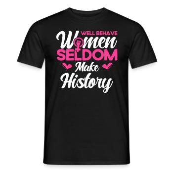 Droits des femmes Autonomisation féministe - T-shirt homme - noir - Devant - AI Model Male 178 light (178cm)