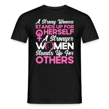 Feminist gender equality F - Men's T-Shirt - black - Front - AI Model Male 178 light (178cm)