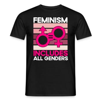 Feminismus Rechte der Frauen Feministisch Geschenk - Männer T-Shirt - Schwarz - Vorne - AI Model Male 178 light (178cm)
