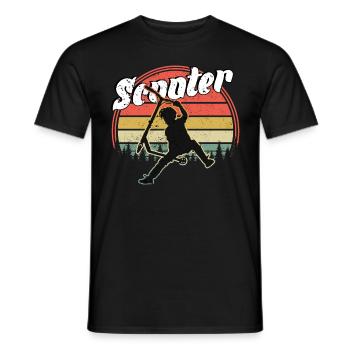 Freestyle Roller - Männer T-Shirt - Schwarz - Vorne - AI Model Male 178 light (178cm)