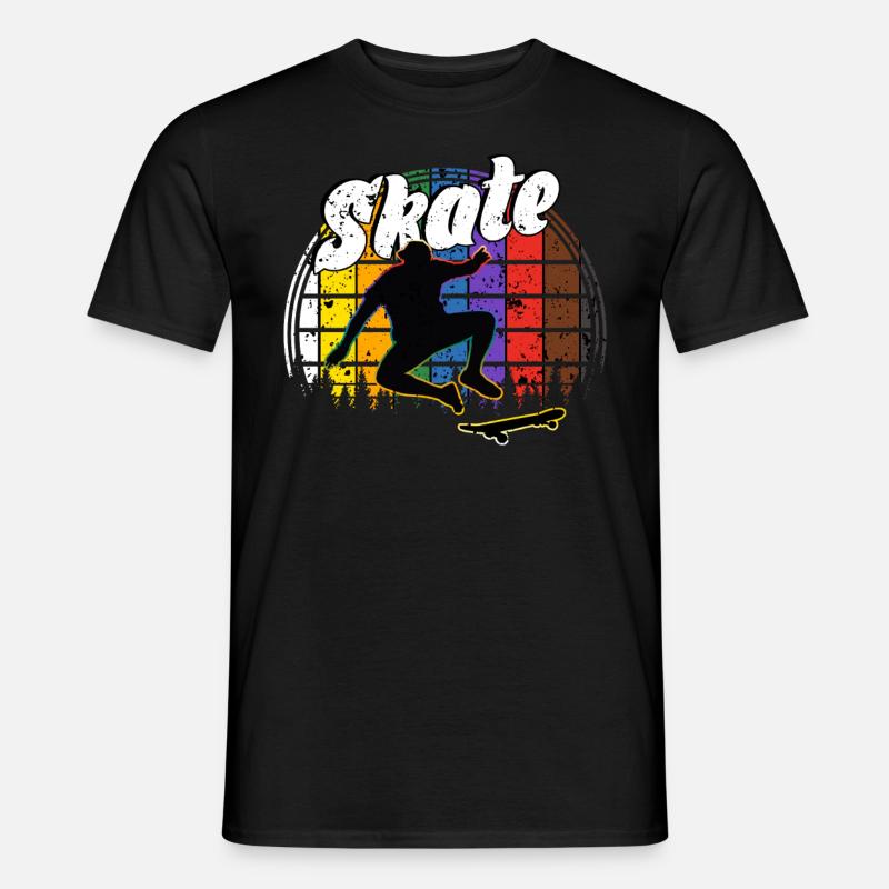Skateboard Freestyle - Männer T-Shirt - Schwarz