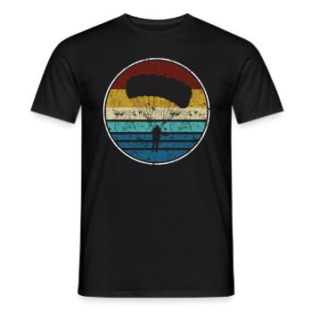 parachute - T-shirt homme - noir - Devant - AI Model Male 178 light (178cm)