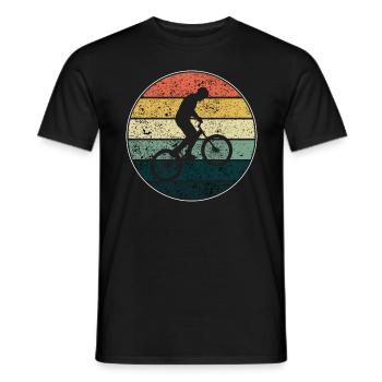 BMX / Bmx Fahrrad / Fahrrad / Geschenk / Radfahrer - Männer T-Shirt - Schwarz - Vorne - AI Model Male 178 light (178cm)