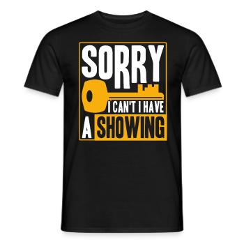 Agent immobilier Agent immobilier Cadeau - T-shirt homme - noir - Devant - AI Model Male 178 light (178cm)