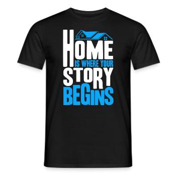 Immobilienverkauf Immobilienmakler Haus Verkaufen - Männer T-Shirt - Schwarz - Vorne - AI Model Male 178 light (178cm)