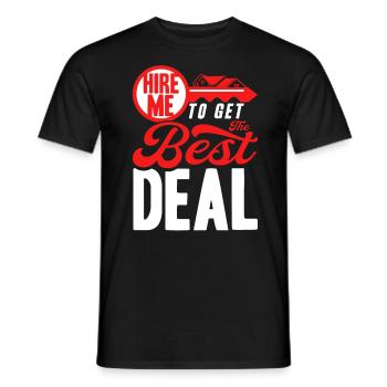 Haus Verkaufen Immobilienverkauf Immobilie Geschen - Männer T-Shirt - Schwarz - Vorne - AI Model Male 178 light (178cm)