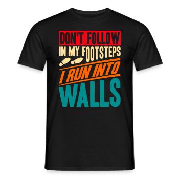 Sarcastic Black Humor Irony Gift - Men's T-Shirt - black - Front - AI Model Male 178 light (178cm)