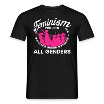 Feminismus Rechte der Frauen Feministisch Geschenk - Männer T-Shirt - Schwarz - Vorne - AI Model Male 178 light (178cm)