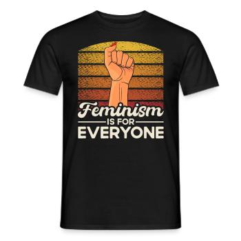 Droits des femmes Autonomisation féministe - T-shirt homme - noir - Devant - AI Model Male 178 light (178cm)