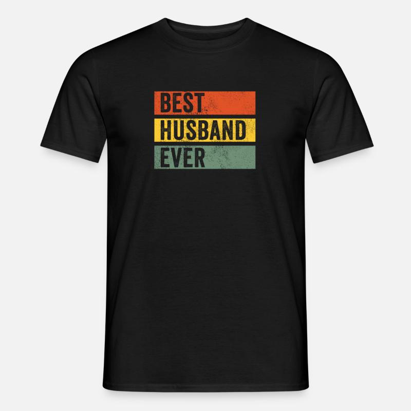 Bester Ehemann Geschenk Herren Mann - Männer T-Shirt - Schwarz