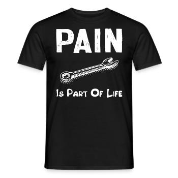 La douleur fait partie de la vie pour papa - T-shirt homme - noir - Devant - AI Model Male 178 light (178cm)