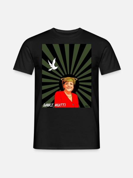 Danke Mutti Oliv Schwarz - Männer T-Shirt - Schwarz