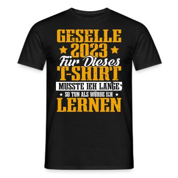 Geselle 2023 Gesellenprüfung - Männer T-Shirt - Schwarz - Vorne - AI Model Male 178 light (178cm)