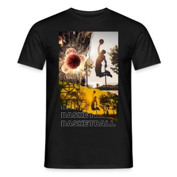Basketteur Basketteur Dunking Sport Player - T-shirt homme - noir - Devant - AI Model Male 178 light (178cm)