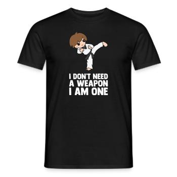 Taekwondo Taekwondoin Tae-Kwon-Do Tae Kwon Do - Men's T-Shirt - black - Front - AI Model Male 178 light (178cm)