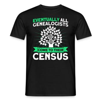 Généalogie Généalogie généalogique Gesche - T-shirt homme - noir - Devant - AI Model Male 178 light (178cm)