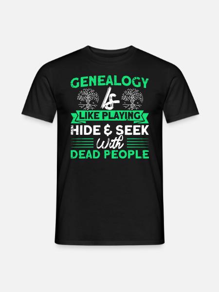 Genealogy Genealogy Genealogist Gift - Men's T-Shirt - black