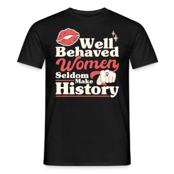 Rechte der Frauen Feministisch Ermächtigung Gesche - Männer T-Shirt - Schwarz - Vorne - AI Model Male 178 light (178cm)
