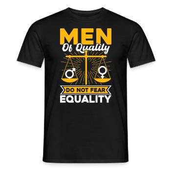 Gender equality Gender equality - Men's T-Shirt - black - Front - AI Model Male 178 light (178cm)