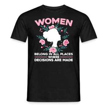 Feminismus Rechte der Frauen Feministisch Geschenk - Männer T-Shirt - Schwarz - Vorne - AI Model Male 178 light (178cm)