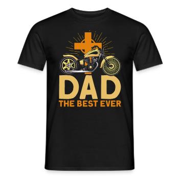 Faith Motorcyclist Chopper Gift - Men's T-Shirt - black - Front - AI Model Male 178 light (178cm)