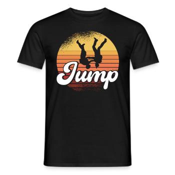 Cadeau de parachutisme parachutiste - T-shirt homme - noir - Devant - AI Model Male 178 light (178cm)