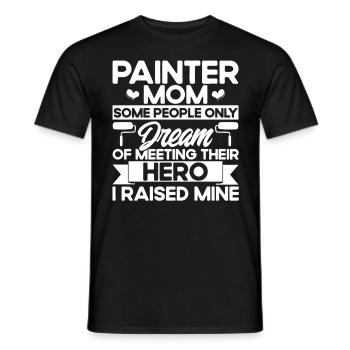Bautenmaler Farbe mischen Maler Geschenk - Männer T-Shirt - Schwarz - Vorne - AI Model Male 178 light (178cm)