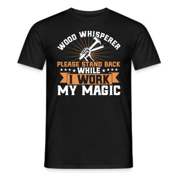 Woodworking Carpenter Woodworker Gift - Men's T-Shirt - black - Front - AI Model Male 178 light (178cm)