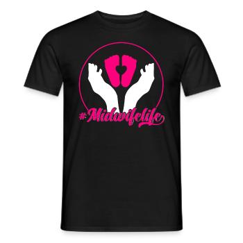Obstetrician Obstetrician Doula Gift - Men's T-Shirt - black - Front - AI Model Male 178 light (178cm)