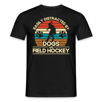 Team Sports Field Hockey Game Field Hockey History - Men's T-Shirt - black - Front - AI Model Male 178 light (178cm)