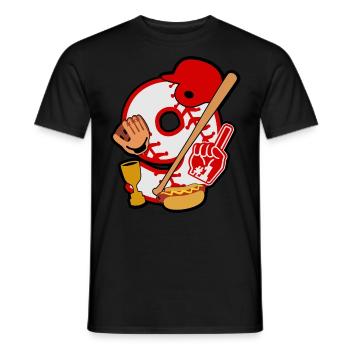 Baseball 9. Geburtstagsparty Nummer 9 - 9 Jahre - Männer T-Shirt - Schwarz - Vorne - AI Model Male 178 light (178cm)