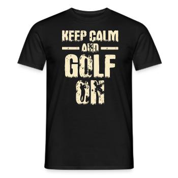 Play Golf Golfer Gift - Men's T-Shirt - black - Front - AI Model Male 178 light (178cm)