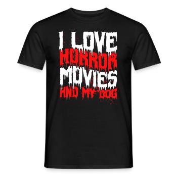 film d’horreur film d’horreur film d’horreur cadeau - T-shirt homme - noir - Devant - AI Model Male 178 light (178cm)