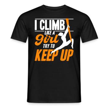 Aerial Yoga Gymnastinnen Aerial Silk Aerial Yoga G - Männer T-Shirt - Schwarz - Vorne - AI Model Male 178 light (178cm)