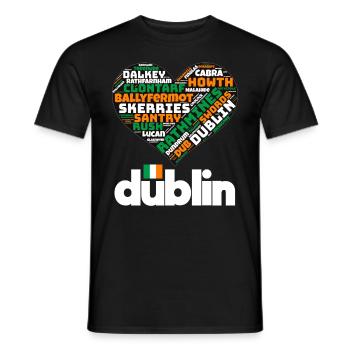 Dublin - Männer T-Shirt - Schwarz - Vorne - AI Model Male 178 light (178cm)