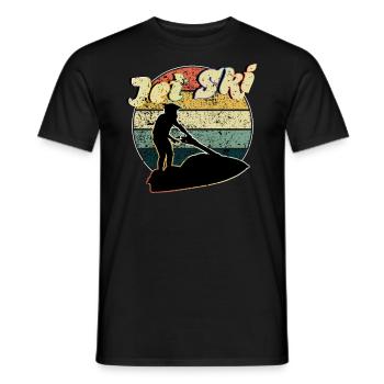Jet Ski - Men's T-Shirt - black - Front - AI Model Male 178 light (178cm)