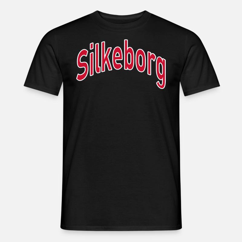 Silkeborg - Männer T-Shirt - Schwarz