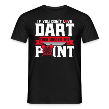 Dart Hobby Dartboard Dart Throw Gift - Men's T-Shirt - black - Front - AI Model Male 178 light (178cm)