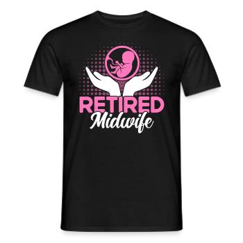 Sage-femme obstétricienne LD Work Gift - T-shirt homme - noir - Devant - AI Model Male 178 light (178cm)