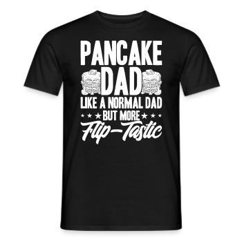 Fluffiger Flachkuchen Pfannkuchen Frühstückspfannk - Männer T-Shirt - Schwarz - Vorne - AI Model Male 178 light (178cm)