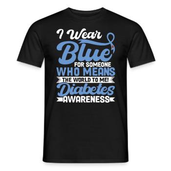 Diabetes heilen Diabetes Monat Jugendlicher Diabet - Männer T-Shirt - Schwarz - Vorne - AI Model Male 178 light (178cm)