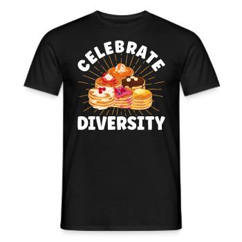 Breakfast Pancakes Pancakes Lover Fluffi - Men's T-Shirt - black - Front - AI Model Male 178 light (178cm)